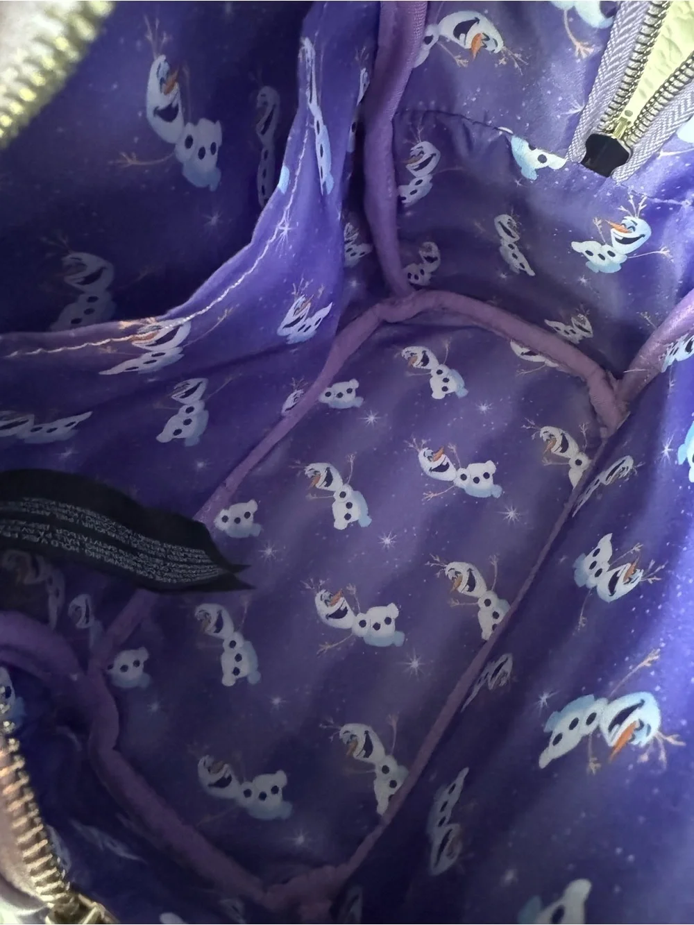 Disney Frozen Blue & Lavender Olaf Mini Backpack with Matching Wallet